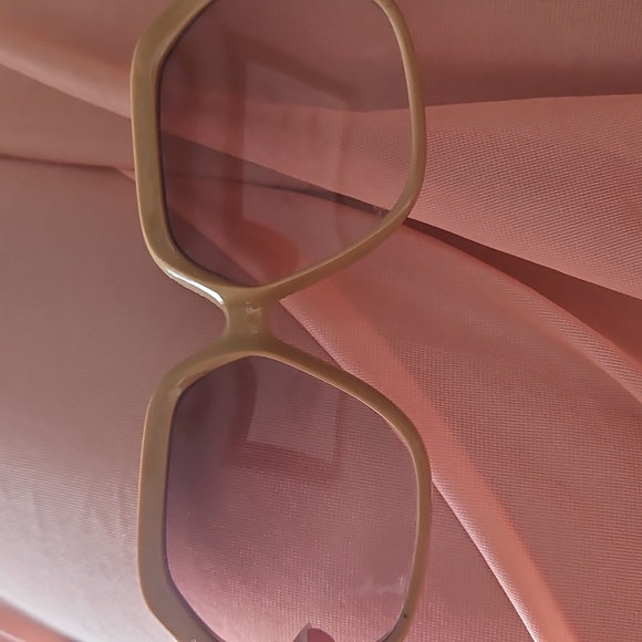 Italy Marked 70s unisex 2-tone large frame sunglasses leather case Unisex - Picture 10 of 16